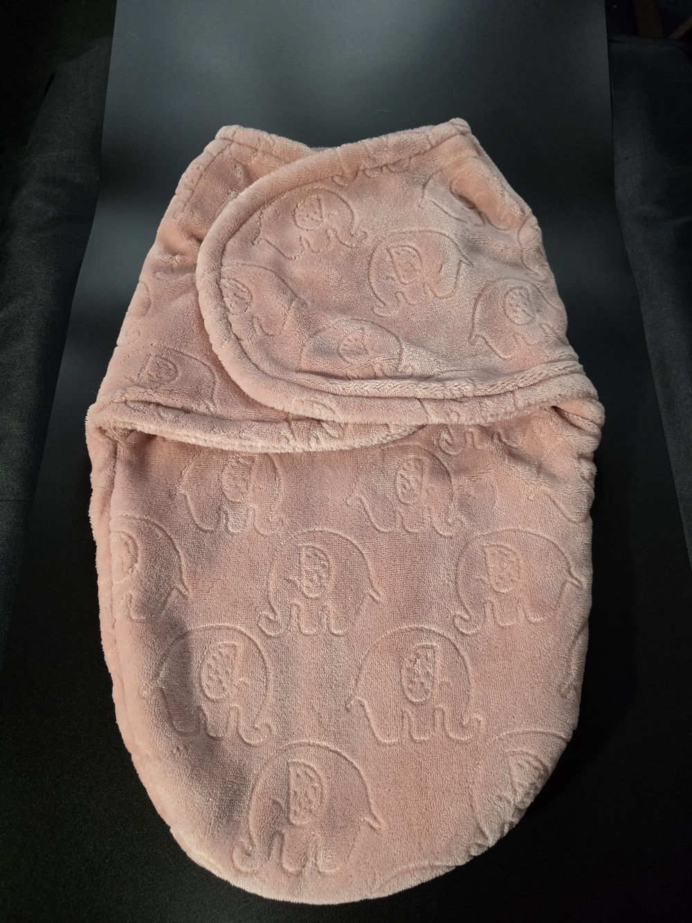 Kids Plush Elephant-Embossed Sleep Sack Nightgown - Pink